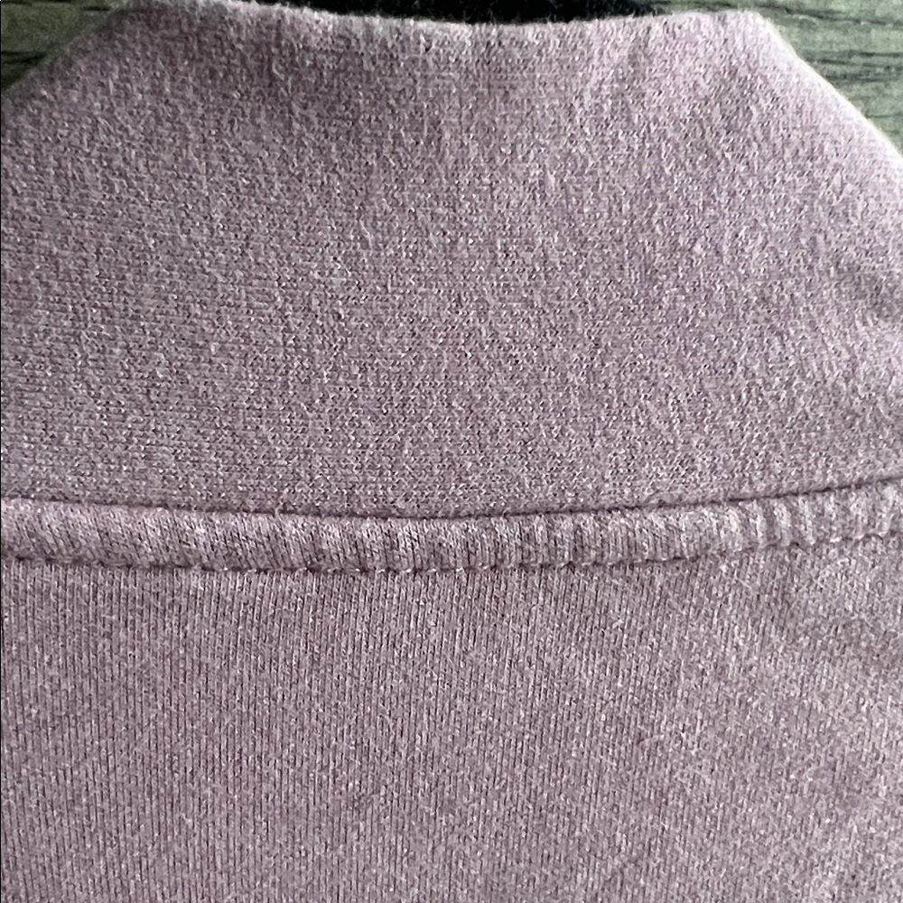Athleta Light Retroterry Wrap Cozy Soft Sweatshirt Wrap Top Medium Damask Mauve - Picture 4 of 5